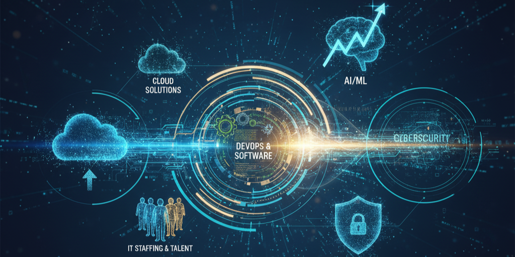 Abstract technology graphic representing innovation